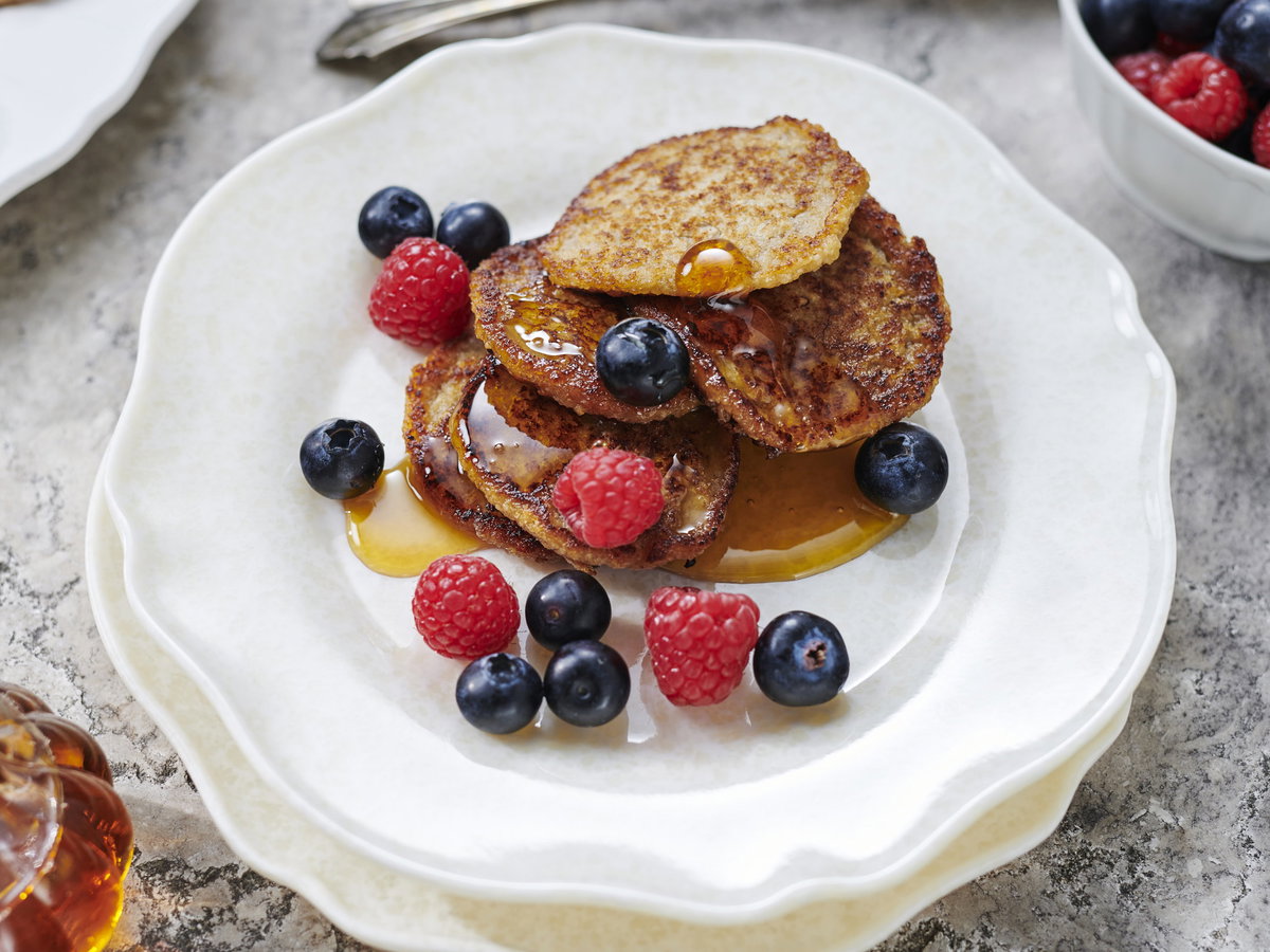 Birnen-Haferflocken-Pancakes