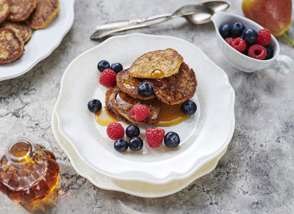 Birnen-Haferflocken-Pancakes