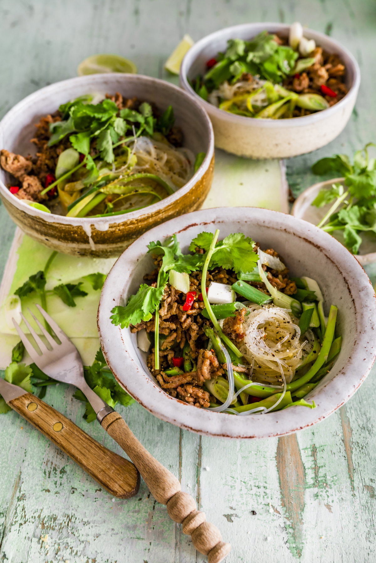 Lauwarmer Glasnudelsalat
