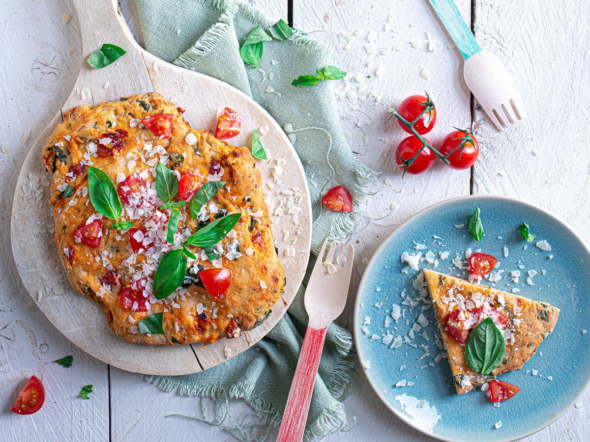Schnelle Schüttelpizza