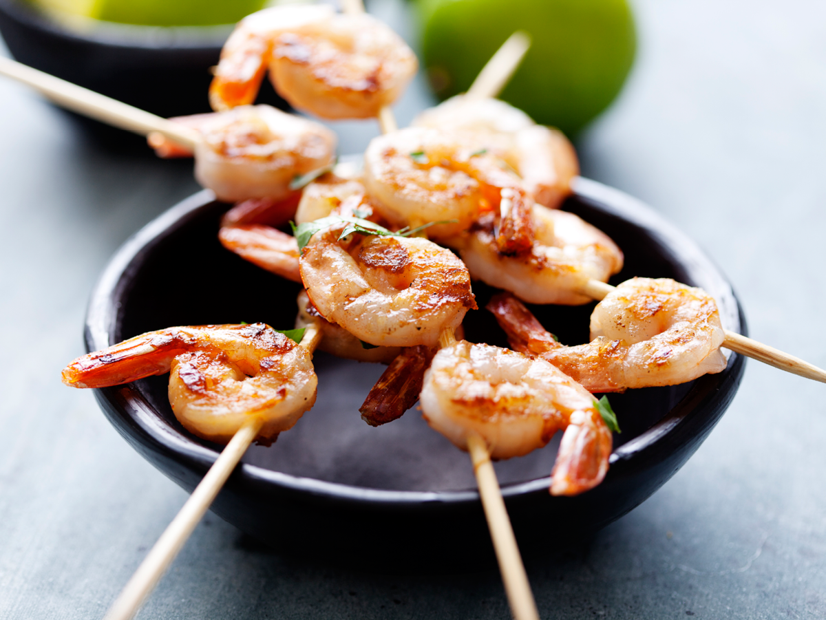 Gegrillte Shrimps