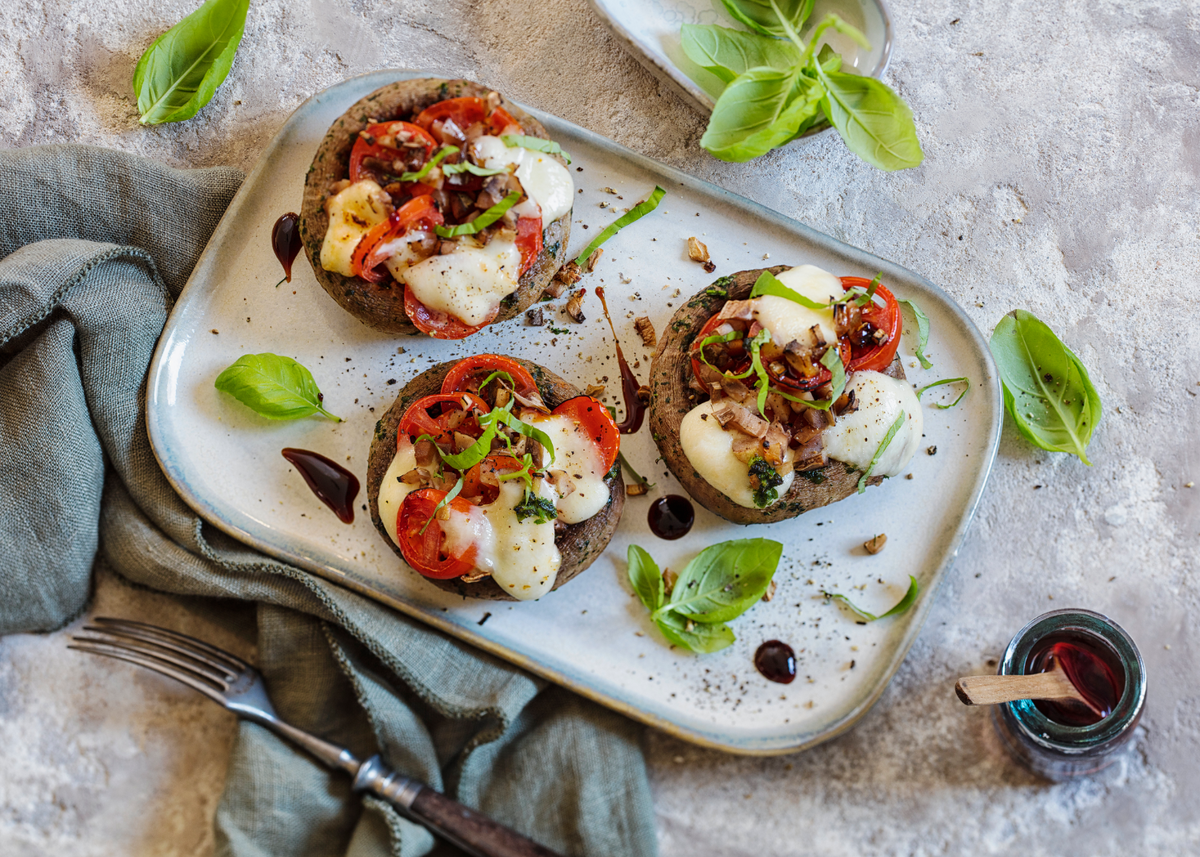 Gefüllte Champignons vom Grill