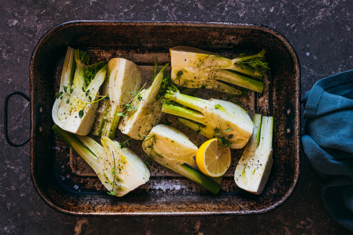 Gegrillter Fenchel fürs Grillbuffet