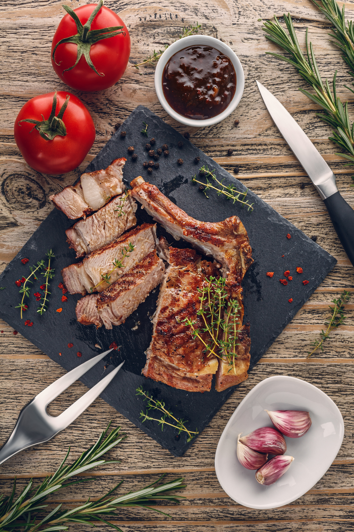 Gegrilltes Kalbskotelett