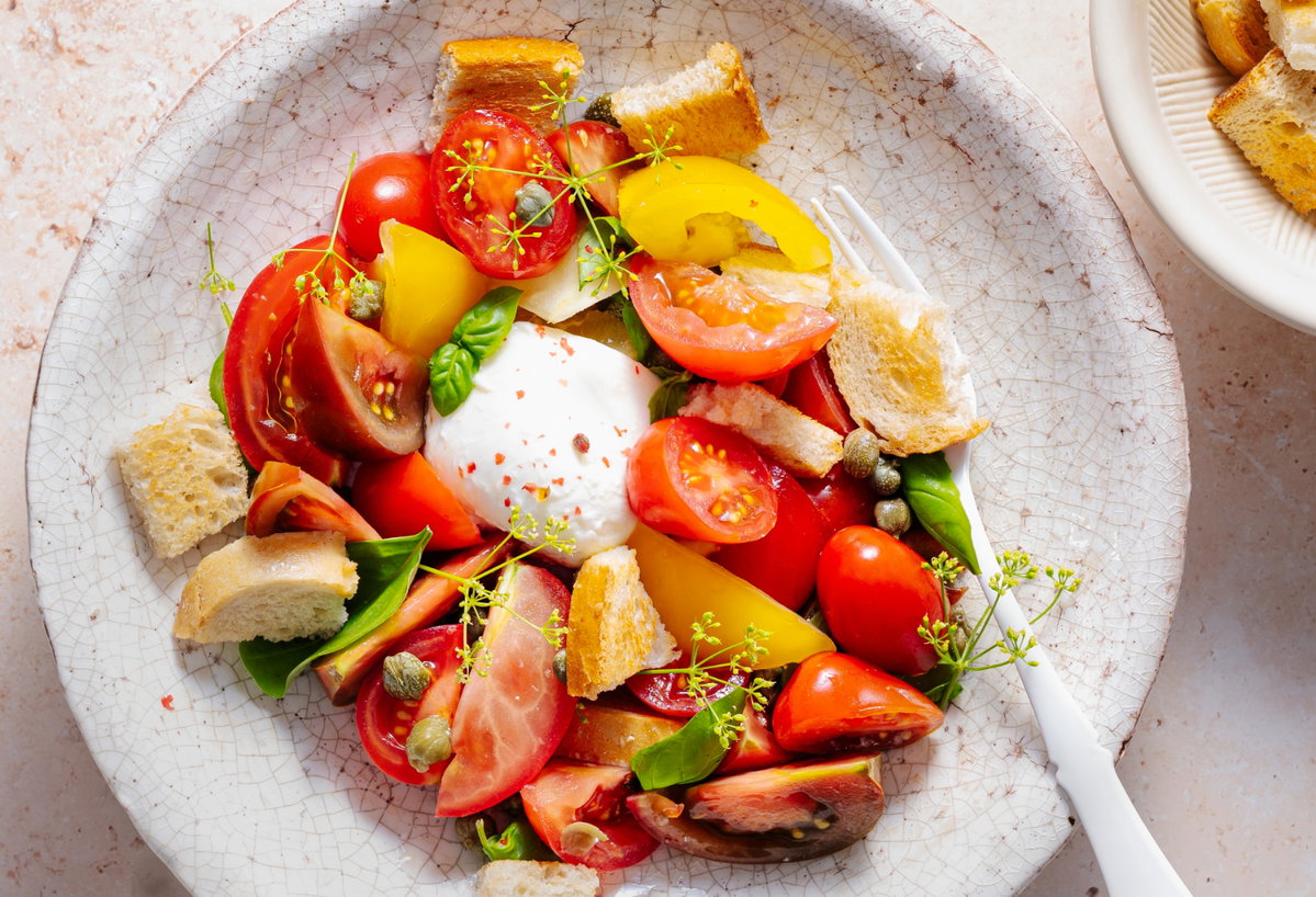Tomatensalat fürs Grillbuffet