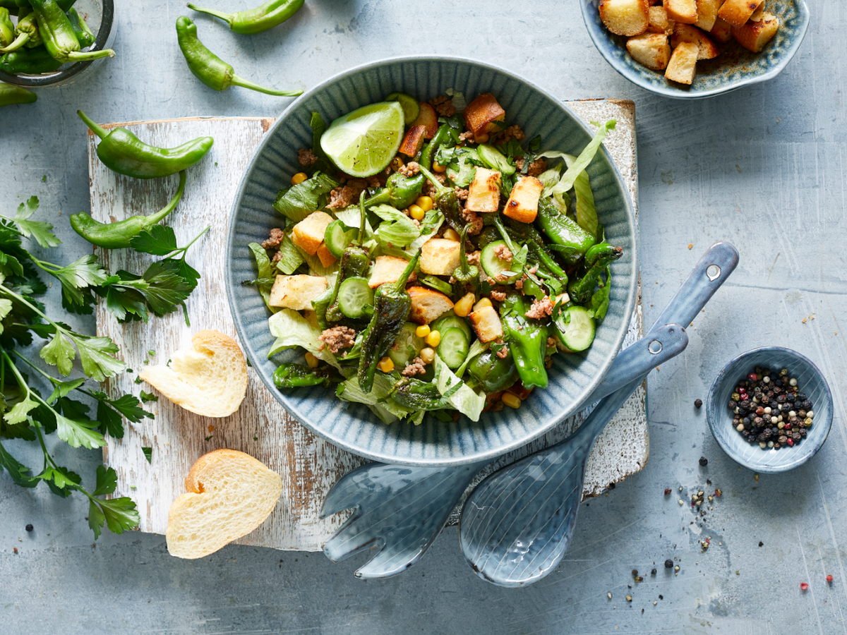 Gurken-Hackfleisch-Salat