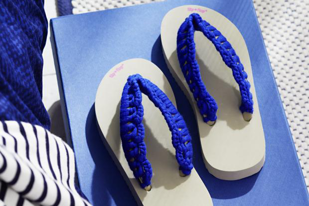 Häkeln im Sommer - Flip-Flops mit gehäkeltem Steg