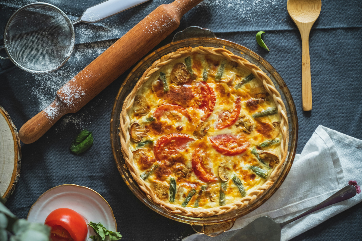 Herzhafte Kuchen - Gemüsetarte mit Schafskäse