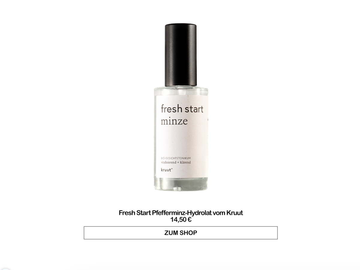 Fresh Start Pfefferminz-Hydrolat von Kruut