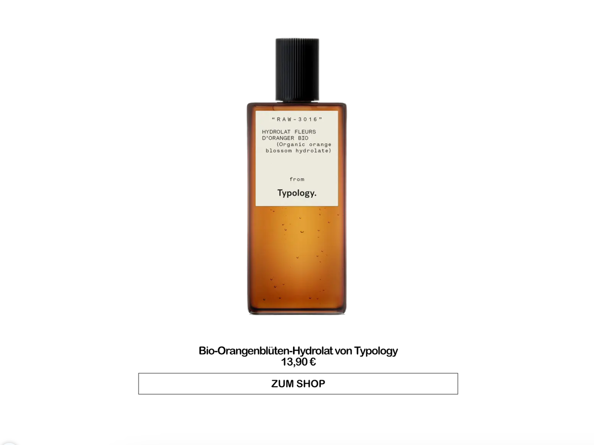 Bio-Orangenblütenwasser-Hydrolat von Typology