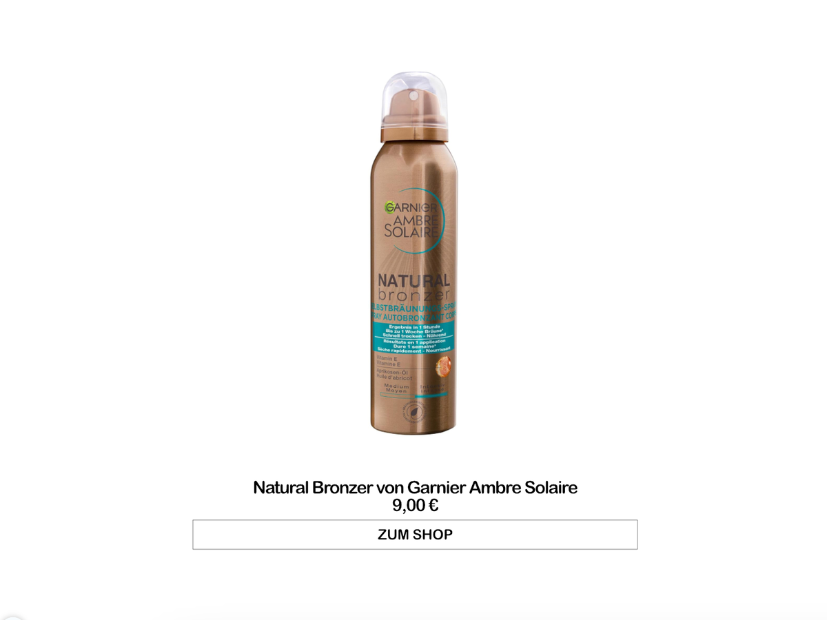 Natural Bronzer Selbstbräuner von Garnier Ambre Solaire