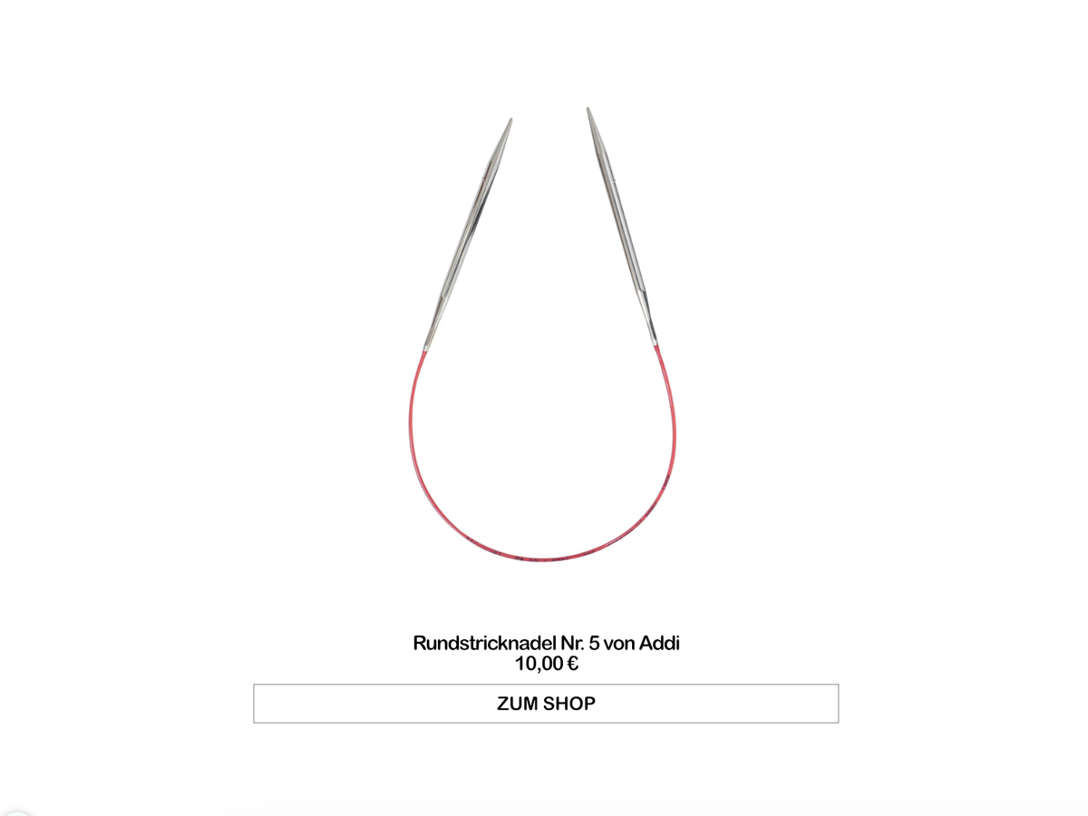 Rundstricknadel Nr. 5 von Addi