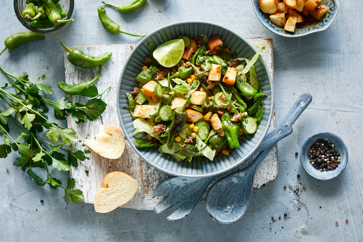 Gurken-Hackfleisch-Salat