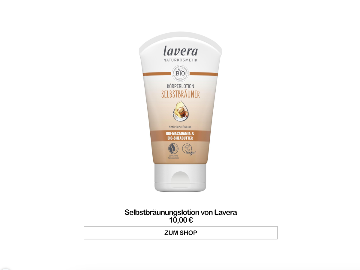 Selbstbräunungslotion von Lavera
