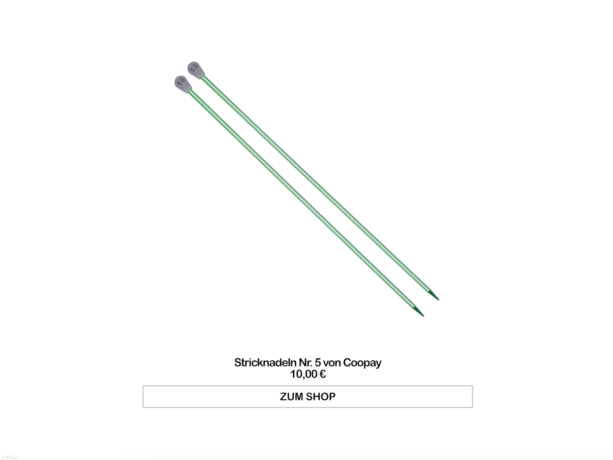 Stricknadeln Nr. 5 von Coopay