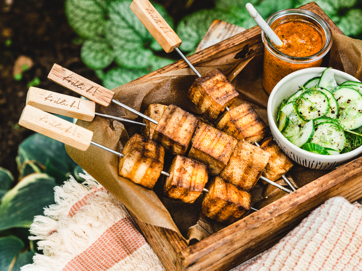 Tofu-Spieße vom Grill
