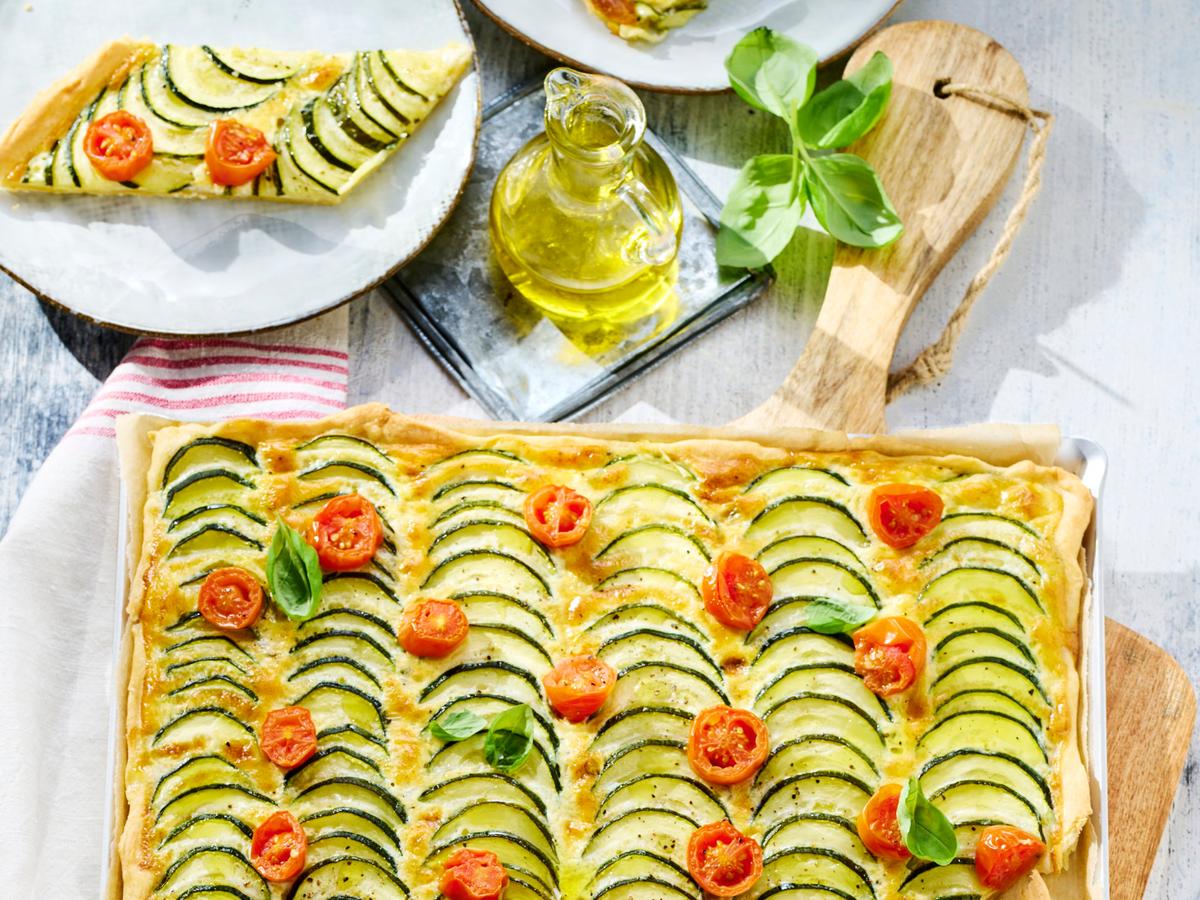 Tomaten-Zucchini-Quiche