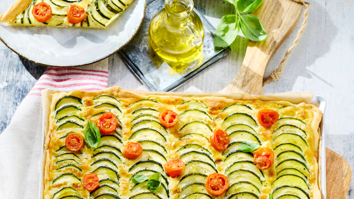 Unsere Tomaten-Zucchini-Quiche überzeugt in optischer UND geschmacklicher Hinsicht