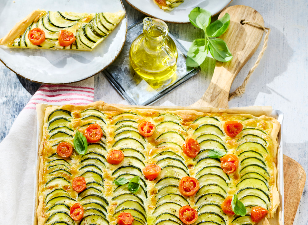 Tomaten-Zucchini-Quiche
