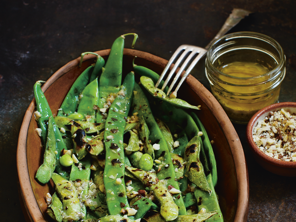 Vegan grillen - gegrillte Bohnen
