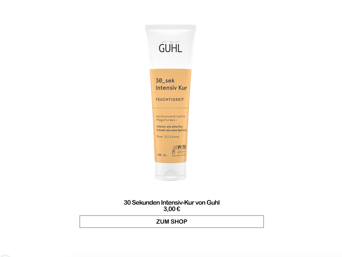 Bester Conditioner Drogerie - 30 Sekunden Intensiv-Kur von Guhl