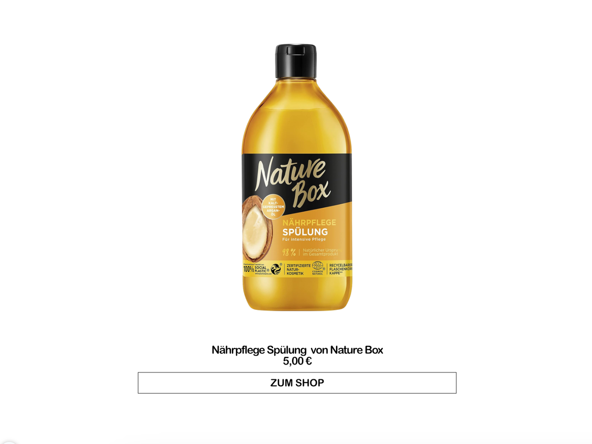 Bester Conditioner Drogerie - Nährpflege von Nature Box