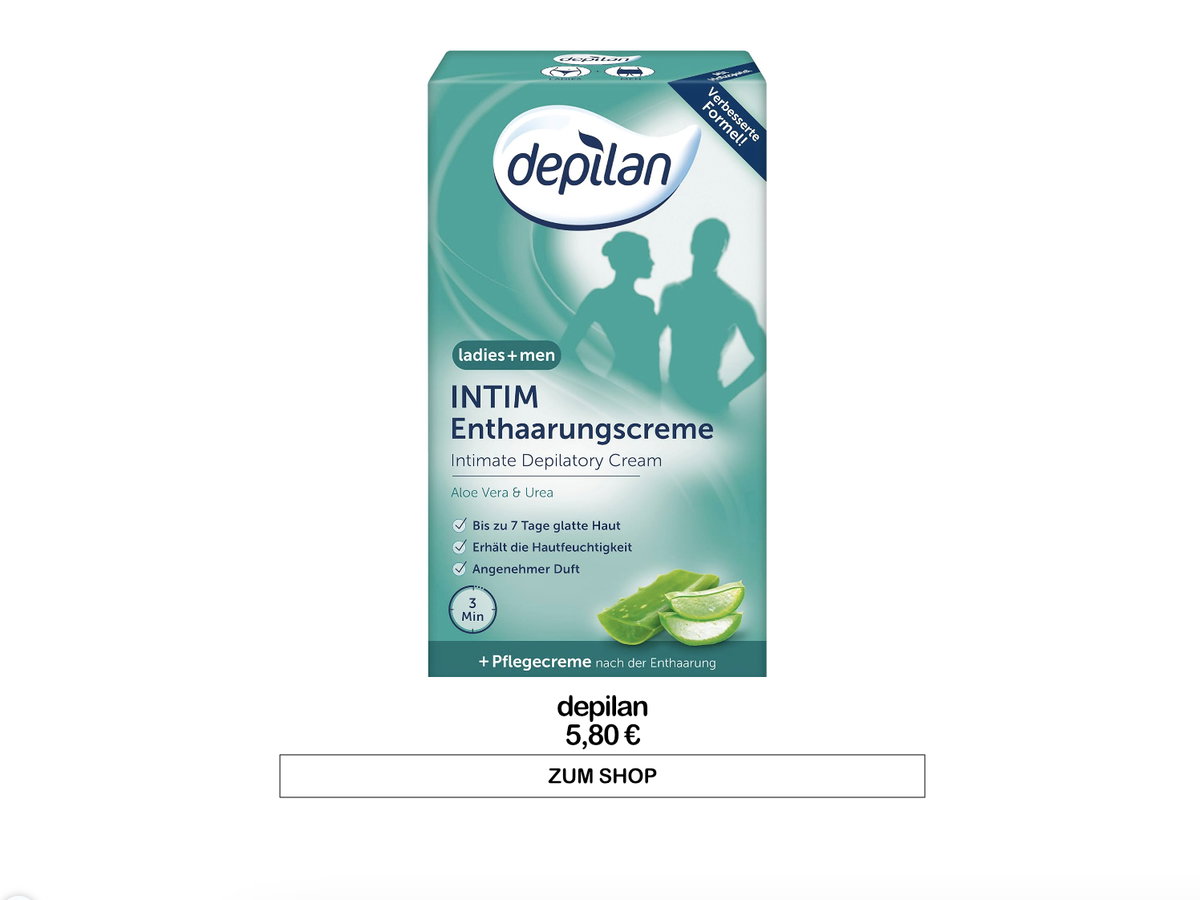Depilan Enthaarungscreme für den Intimbereich