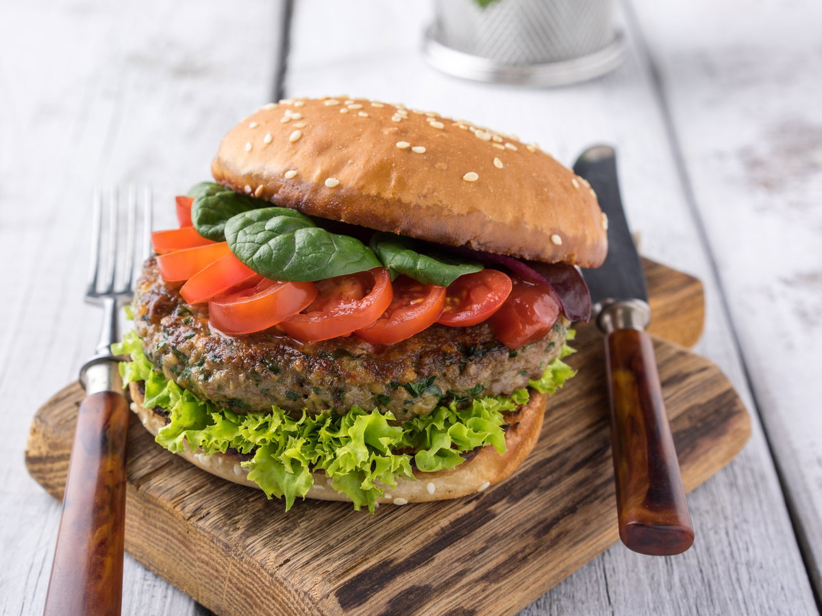 Burger-Patties mit Haferflocken
