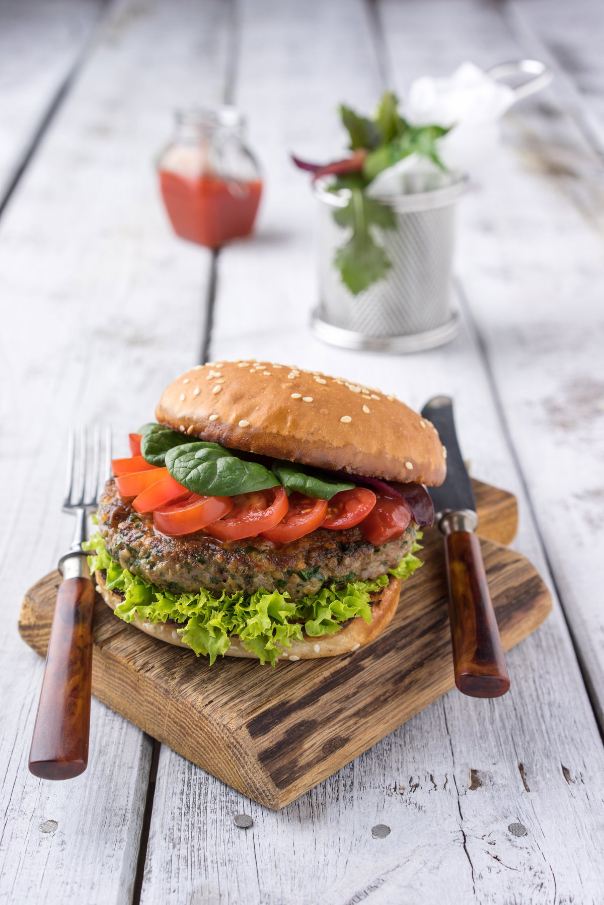 Burger-Patties mit Haferflocken