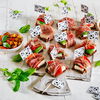 Rezept für Elfmeter-Brothäppchen mit Hirtenkäse und Grillpaprika 