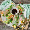Rezept für Sommerrollen mit Spargel und Edamame