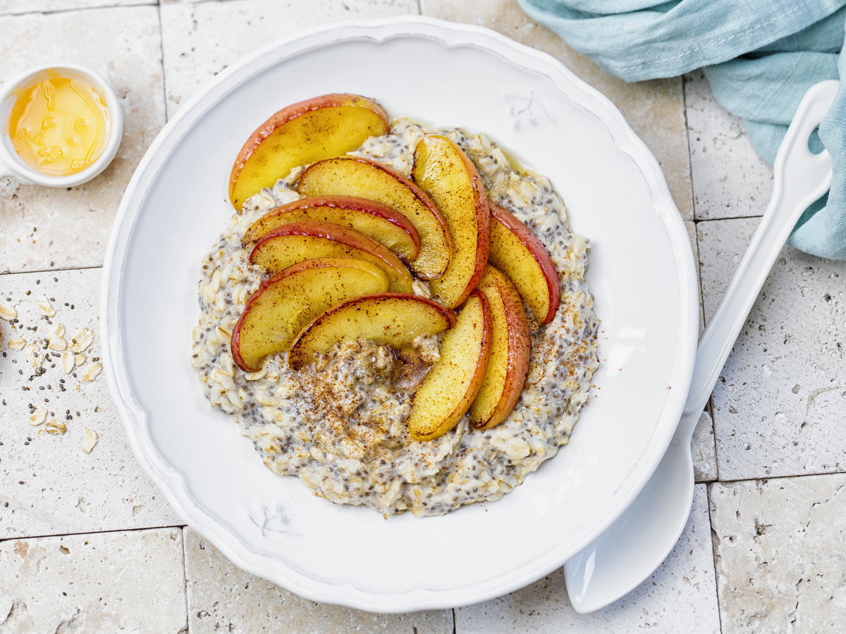 Porridge mit Apfel und Zimt