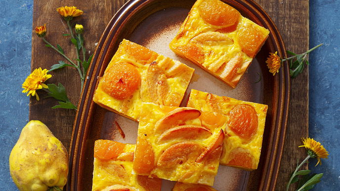 Landfrauen-Rezept für traditionellen Quitten-Aprikosen-Kuchen