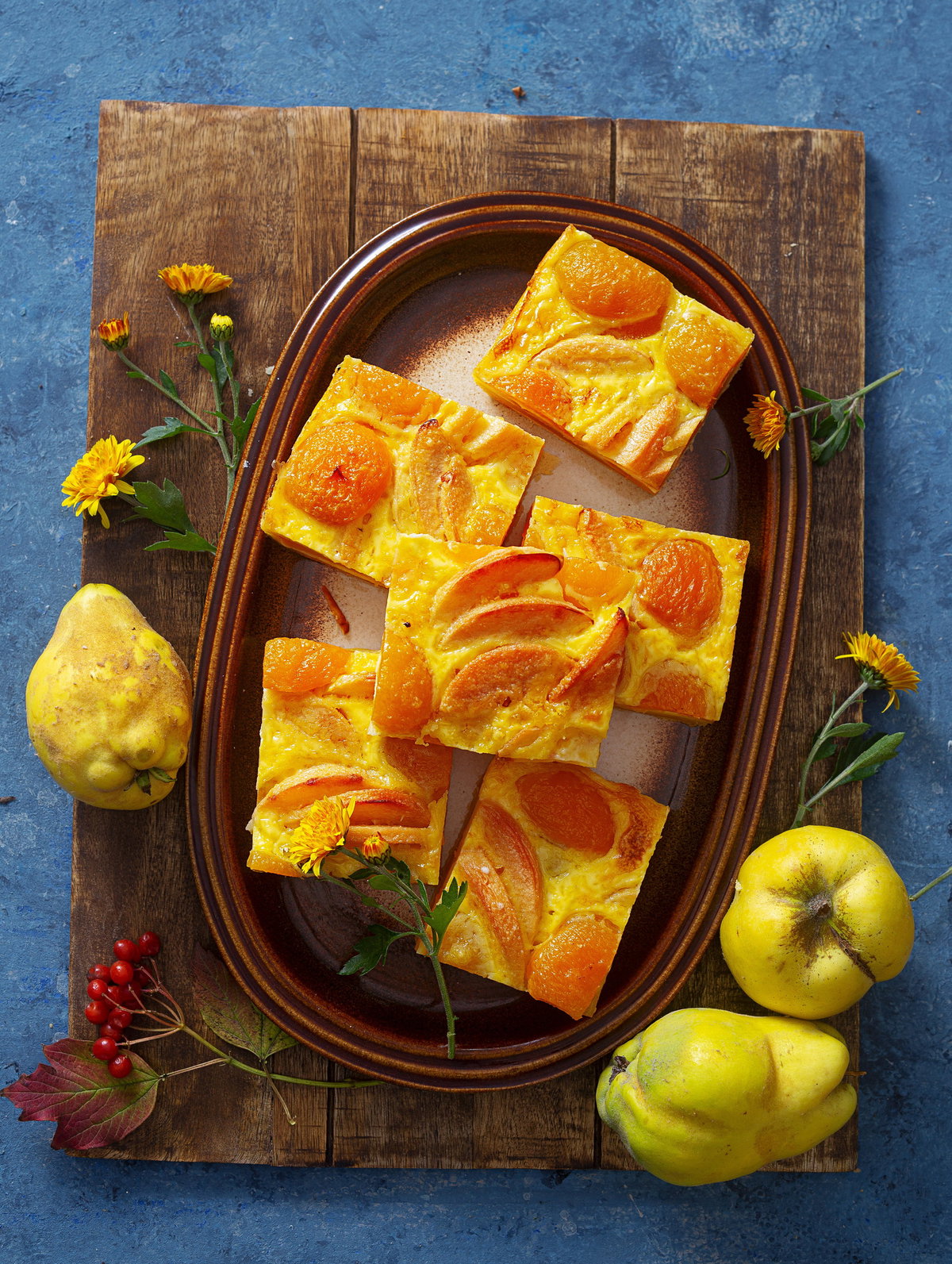Quitten-Aprikosen-Kuchen