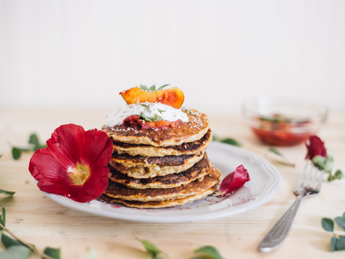 Haferflocken-Pancakes