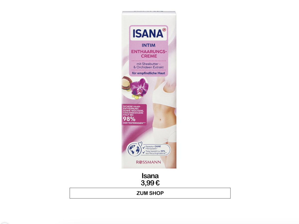 Isana Enthaarungscreme für den Intimbereich