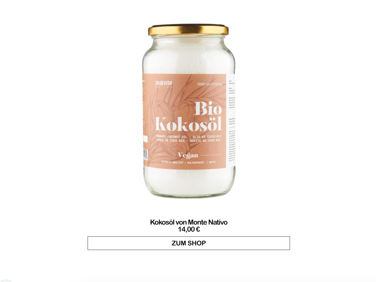 Kokosöl von Monte Nativo