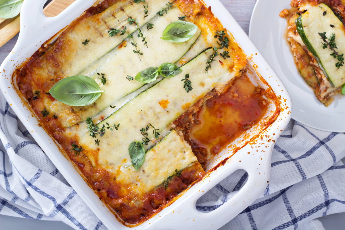 Low Carb Hackfleisch-Rezepte - Zucchini-Lasagne