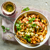 Nudeln mit Thunfisch, fruchtigen Tomaten und Mozzarella