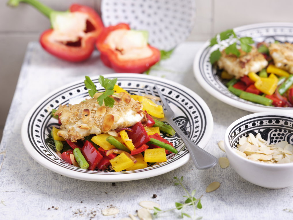 Feta mit Haferflocken-Panade