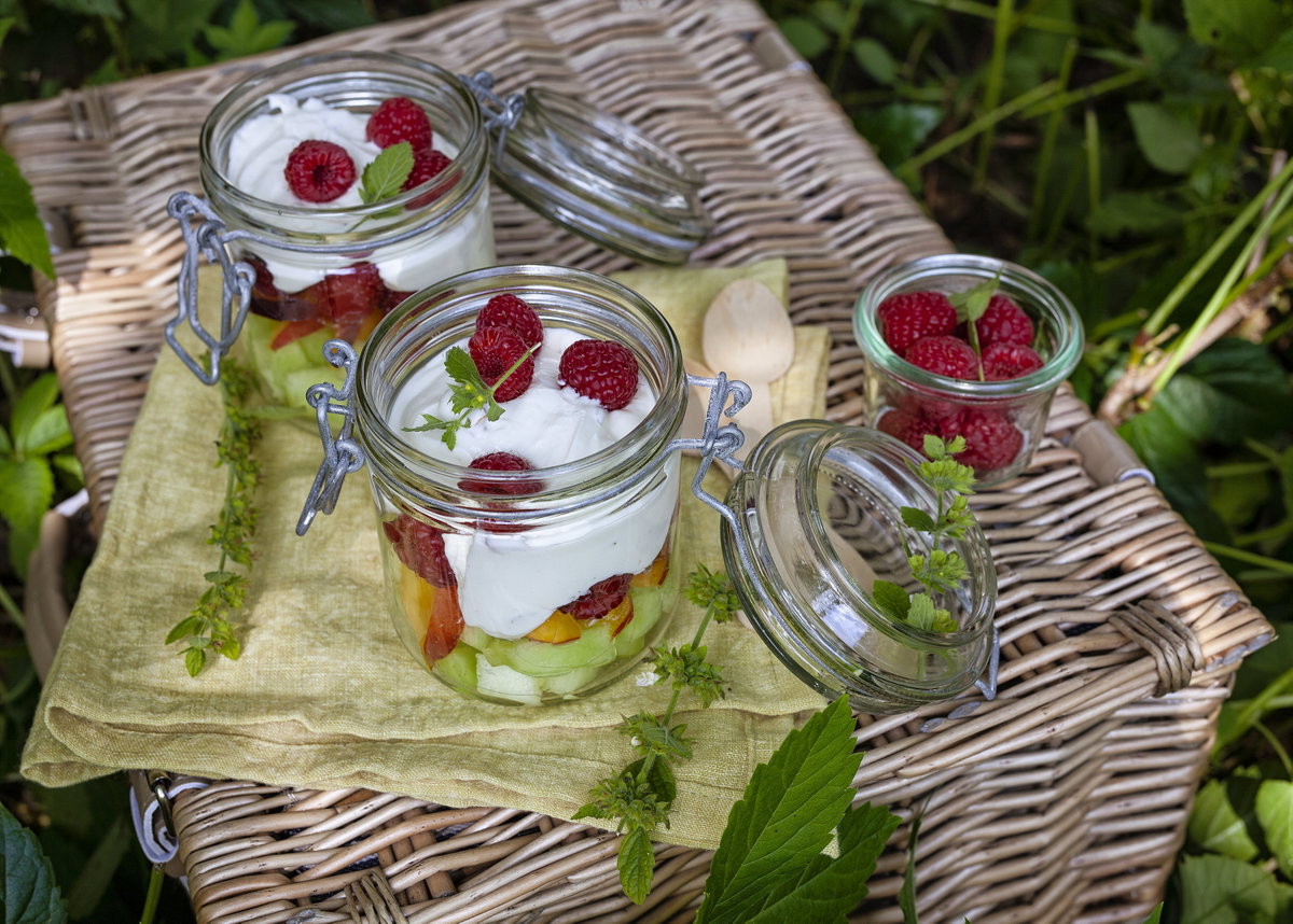 Süßer Schichtsalat