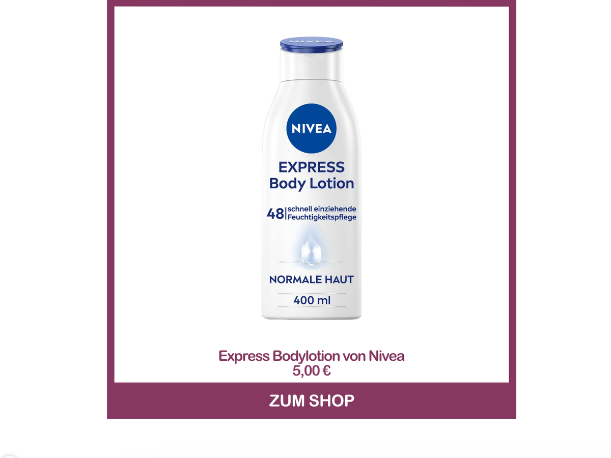 Die beste Bodylotio von dm - Express Bodylotion von Nivea