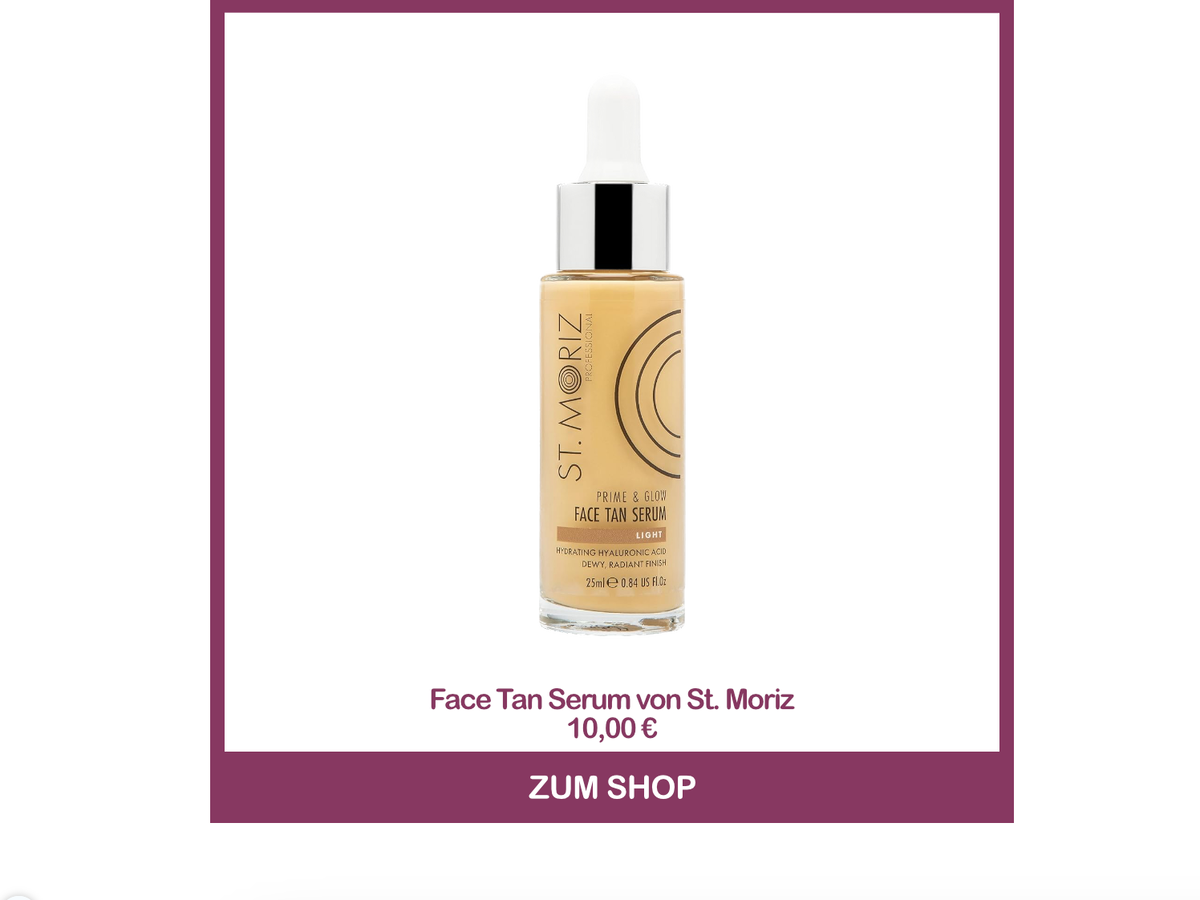 Face Tan Serum von St. Moritz