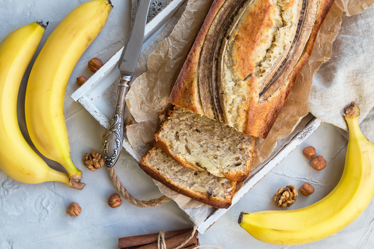 Brot ohne Mehl - mehlfreies Bananenbrot