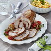 Rezept für mediterranen Kalbsrollbraten mit Schinken-Tomaten-Füllung