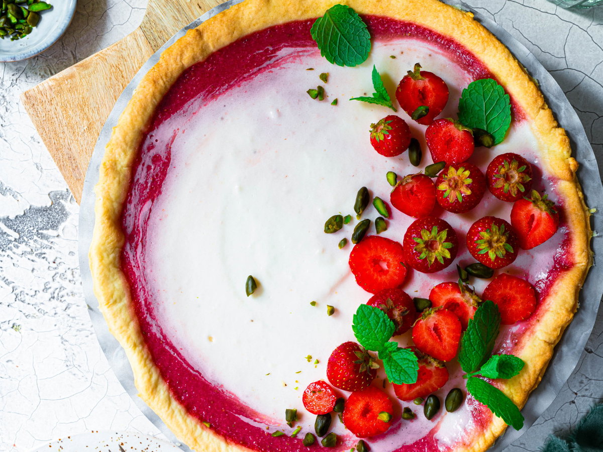 Low-Carb-Erdbeerkuchen