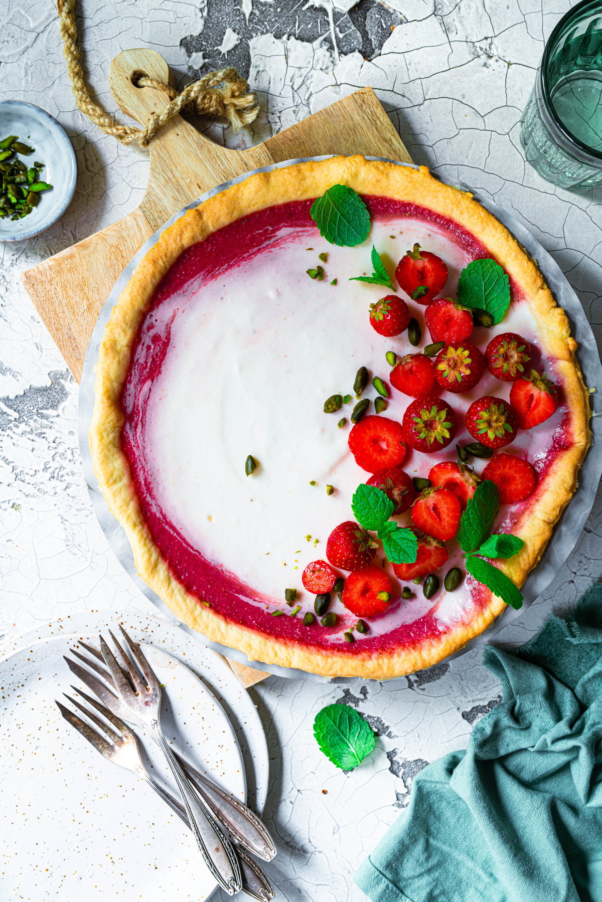 Low-Carb-Erdbeerkuchen