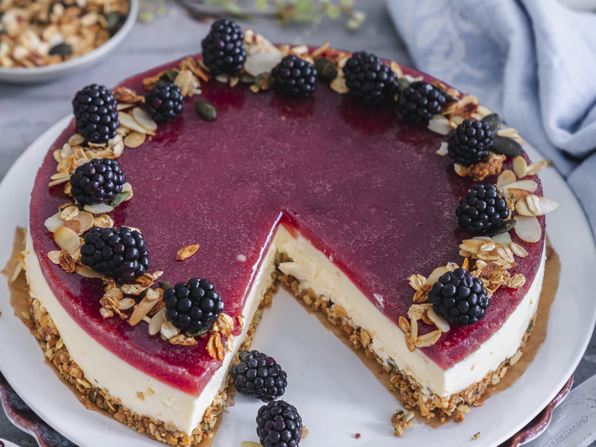 Brombeer-Käsekuchen