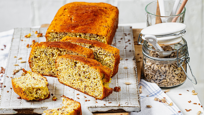 Rezept für ein einfaches und mehlfreies Brot mit Mandelmehl
