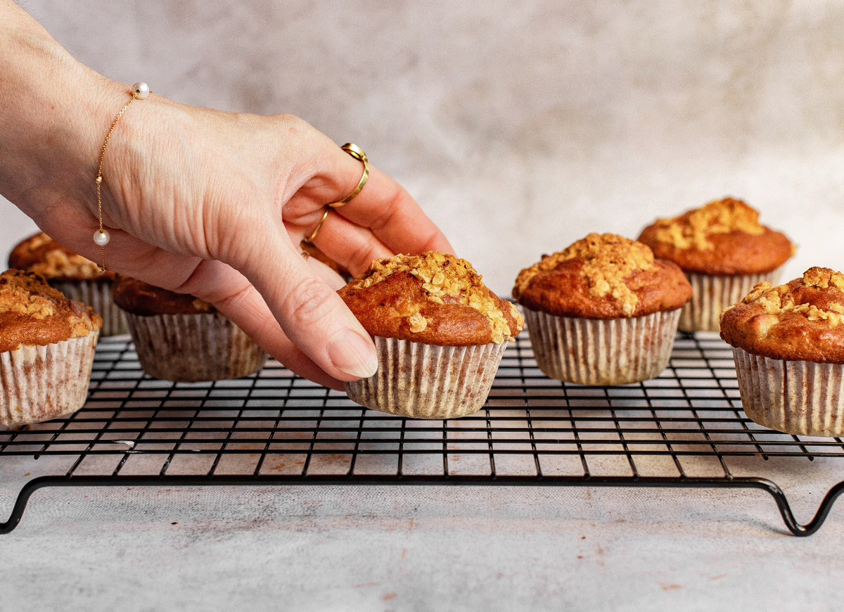 Nachtisch mit Haferflocken - Muffins mit Haferflocken und Quark